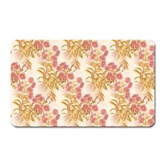 Scrapbook Floral Decorative Vintage Magnet (rectangular) by Nexatart