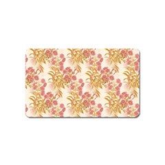 Scrapbook Floral Decorative Vintage Magnet (name Card) by Nexatart