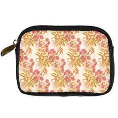 Scrapbook Floral Decorative Vintage Digital Camera Leather Case by Nexatart