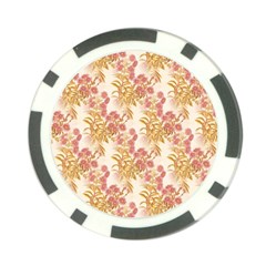 Scrapbook Floral Decorative Vintage Poker Chip Card Guard (10 Pack) by Nexatart