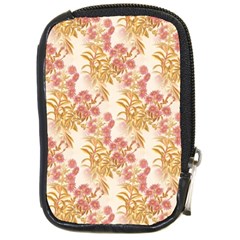 Scrapbook Floral Decorative Vintage Compact Camera Leather Case by Nexatart