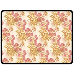 Scrapbook Floral Decorative Vintage Fleece Blanket (large)  by Nexatart