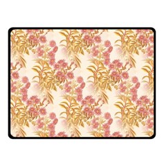 Scrapbook Floral Decorative Vintage Fleece Blanket (small) by Nexatart