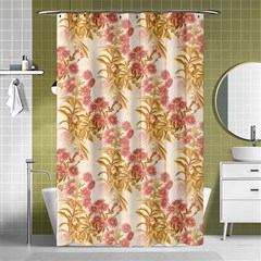 Scrapbook Floral Decorative Vintage Shower Curtain 48  X 72  (small)  by Nexatart