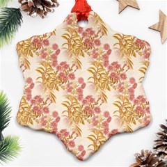 Scrapbook Floral Decorative Vintage Ornament (snowflake) by Nexatart