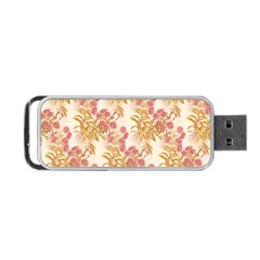 Scrapbook Floral Decorative Vintage Portable Usb Flash (one Side) by Nexatart