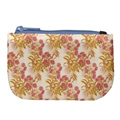 Scrapbook Floral Decorative Vintage Large Coin Purse by Nexatart