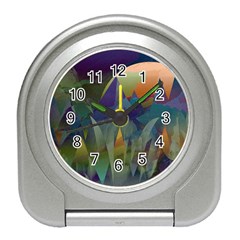 Mountains Abstract Mountain Range Travel Alarm Clock by Nexatart