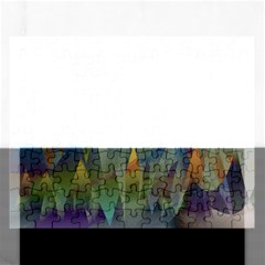 Mountains Abstract Mountain Range Rectangular Jigsaw Puzzl by Nexatart