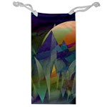 Mountains Abstract Mountain Range Jewelry Bag Front