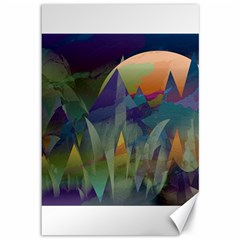 Mountains Abstract Mountain Range Canvas 12  X 18 