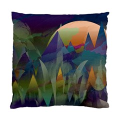 Mountains Abstract Mountain Range Standard Cushion Case (one Side) by Nexatart