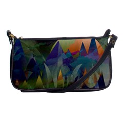 Mountains Abstract Mountain Range Shoulder Clutch Bag by Nexatart