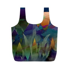 Mountains Abstract Mountain Range Full Print Recycle Bag (m) by Nexatart