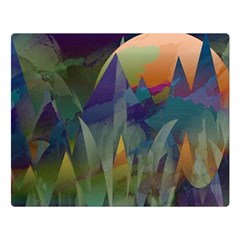 Mountains Abstract Mountain Range Double Sided Flano Blanket (large)  by Nexatart