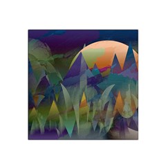 Mountains Abstract Mountain Range Satin Bandana Scarf by Nexatart