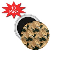 Scrapbook Leaves Decorative 1.75  Magnets (10 pack) 