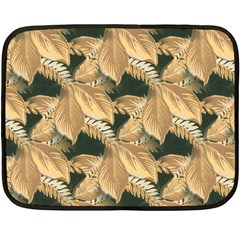 Scrapbook Leaves Decorative Fleece Blanket (Mini)