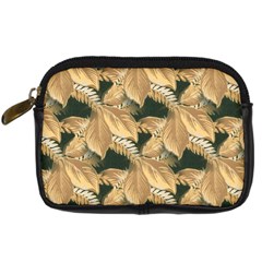 Scrapbook Leaves Decorative Digital Camera Leather Case