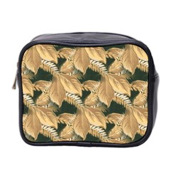 Scrapbook Leaves Decorative Mini Toiletries Bag (Two Sides)