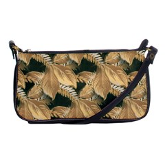 Scrapbook Leaves Decorative Shoulder Clutch Bag