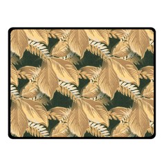 Scrapbook Leaves Decorative Fleece Blanket (Small)