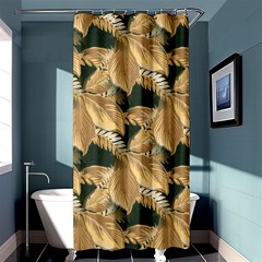 Scrapbook Leaves Decorative Shower Curtain 36  x 72  (Stall) 