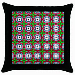 Squares Square Pattern Throw Pillow Case (black) by Nexatart