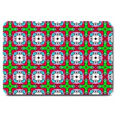 Squares Square Pattern Large Doormat  by Nexatart