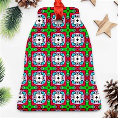 Squares Square Pattern Ornament (bell)