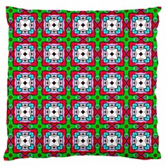 Squares Square Pattern Large Cushion Case (one Side) by Nexatart