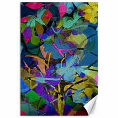 Flowers Abstract Branches Canvas 12  X 18 