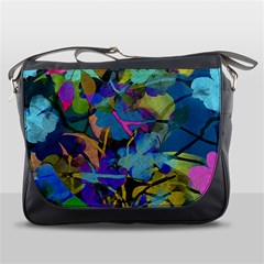 Flowers Abstract Branches Messenger Bag by Nexatart