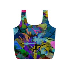 Flowers Abstract Branches Full Print Recycle Bag (s) by Nexatart