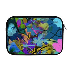 Flowers Abstract Branches Apple Macbook Pro 17  Zipper Case by Nexatart