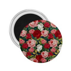 Roses Repeat Floral Bouquet 2 25  Magnets