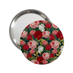 Roses Repeat Floral Bouquet 2 25  Handbag Mirrors by Nexatart