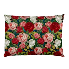 Roses Repeat Floral Bouquet Pillow Case