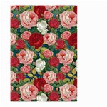 Roses Repeat Floral Bouquet Small Garden Flag (Two Sides) Front