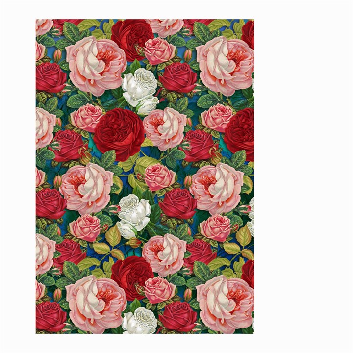 Roses Repeat Floral Bouquet Small Garden Flag (Two Sides)