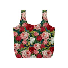 Roses Repeat Floral Bouquet Full Print Recycle Bag (s) by Nexatart