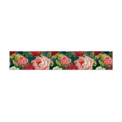 Roses Repeat Floral Bouquet Flano Scarf (mini) by Nexatart