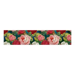 Roses Repeat Floral Bouquet Velvet Scrunchie by Nexatart