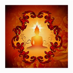 Buddah With Light Effect Medium Glasses Cloth (2 Sides) by FantasyWorld7