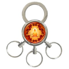 Buddah With Light Effect 3-ring Key Chain by FantasyWorld7