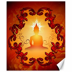 Buddah With Light Effect Canvas 20  X 24  by FantasyWorld7