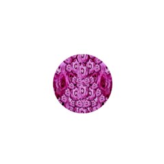 Happy Florals  Giving  Peace Ornate 1  Mini Buttons by pepitasart