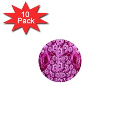 Happy Florals  Giving  Peace Ornate 1  Mini Magnet (10 Pack)  by pepitasart