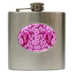 Happy Florals  Giving  Peace Ornate Hip Flask (6 Oz) by pepitasart