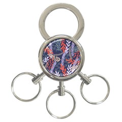 Summer Leaves 3-ring Key Chain by charliecreates